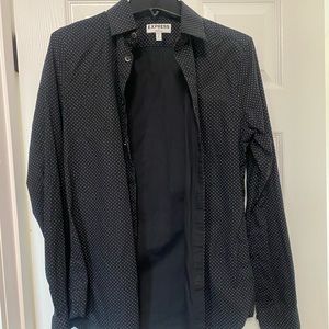 EXPRESS Extra Slim Button Down Long Sleeve Shirt